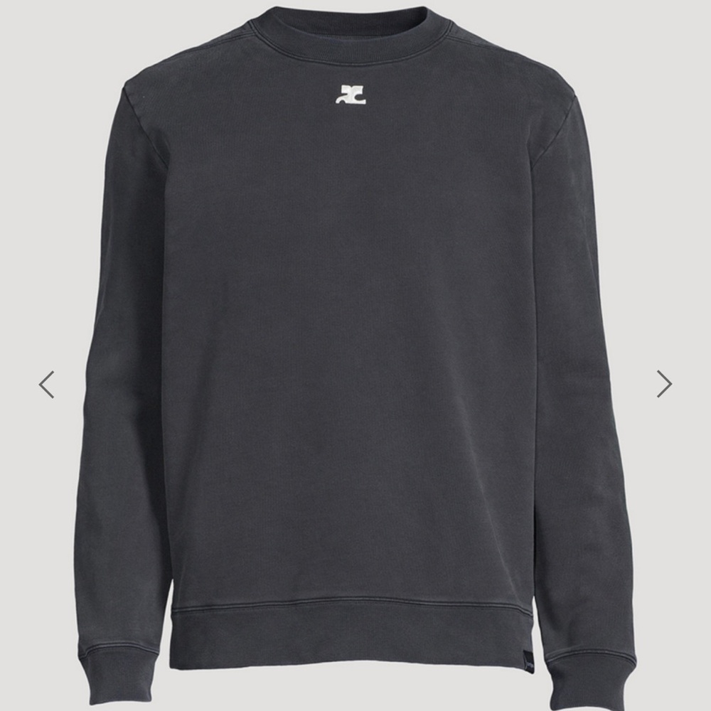 COURRÈGES Unisex Cotton Crewneck Sweatshirt